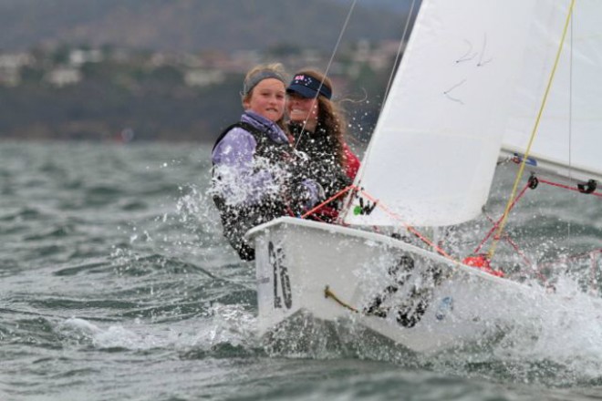 Bow number 26 is Samantha Bailey from Sandy Bay Sailing Club © Rob Cruse